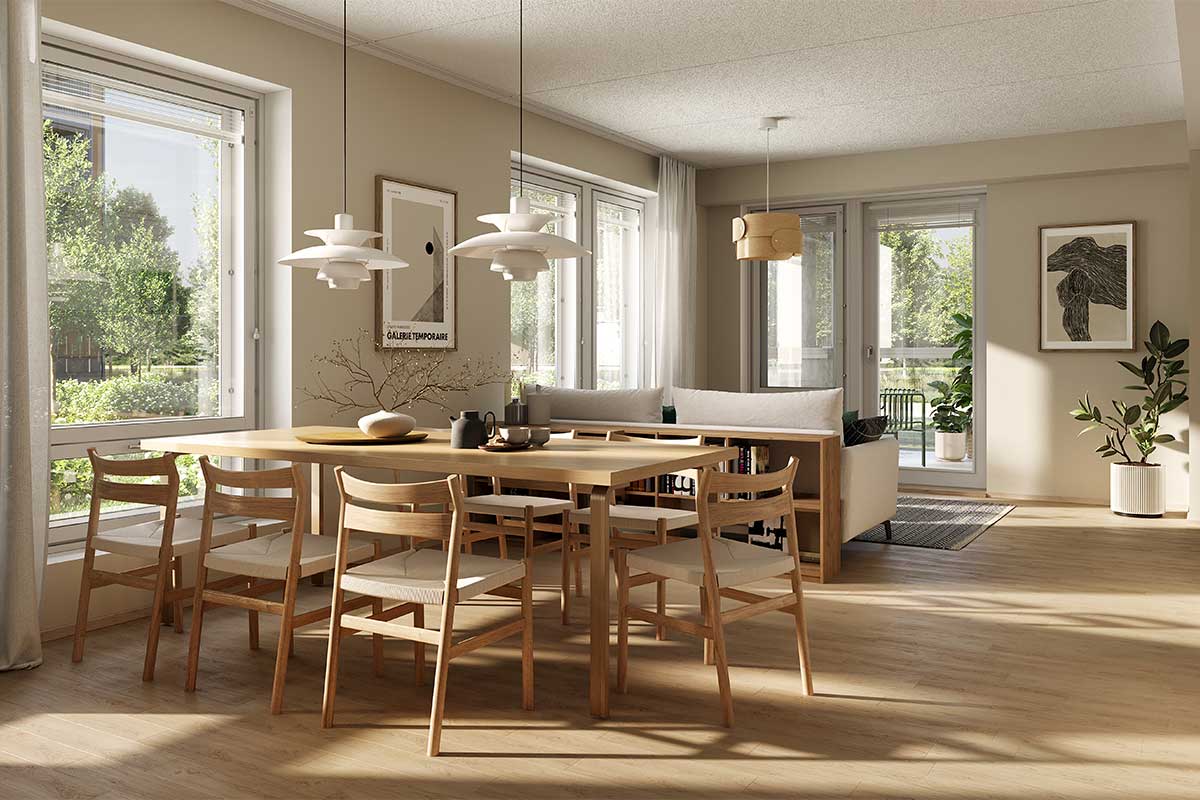 Kuvituskuva: Turun Silmun Uuden kodin sisustustyylivalintojen esite.