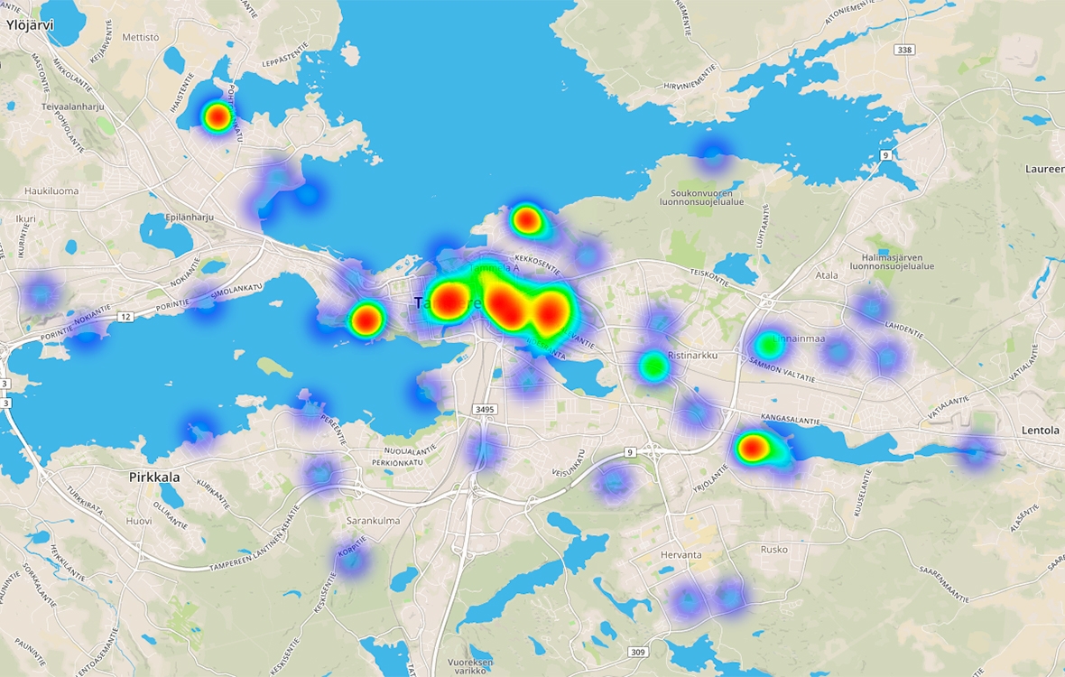 Tampere siteassets/yleiset/inspiraatio/vinkkeja-asumiseen/onnen-paikat/tampere-heatmap.jpg