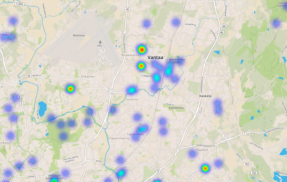 Vantaa siteassets/yleiset/inspiraatio/vinkkeja-asumiseen/onnen-paikat/vantaa_heatmap.jpg