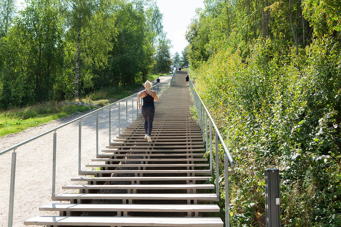 Kaivokselassa luonto koputtaa kotiovella - Vantaa - Paloheinän kuntoportaat